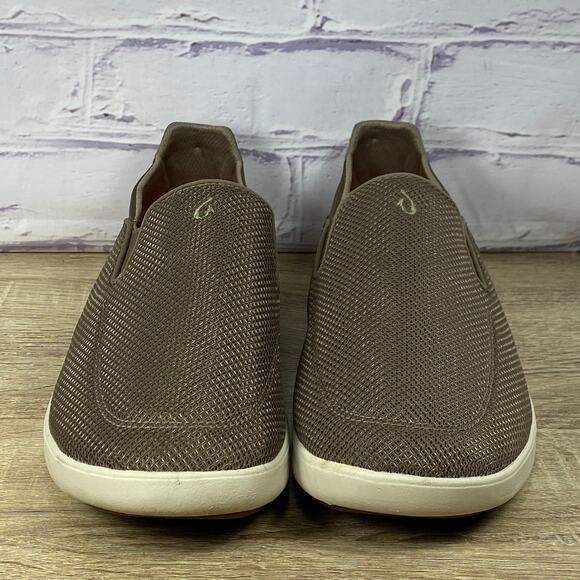OluKai Nohea Pae Brown Slip On Mesh Loafers Men\'s Size 10.5 Casual Comfort Shoes main image 4